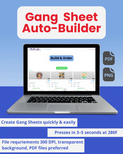 Custom DTF Sheet Auto Builder | Premium Gang Sheet Printing ...